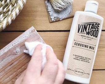 White Cerusing Wax – Wood Furniture Sealant & Protector