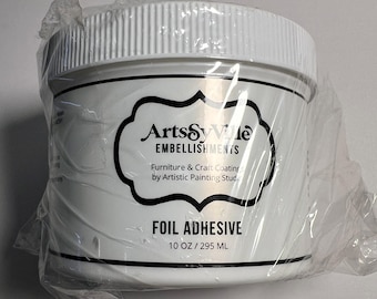 Artsyville Foil Adhesive: DIY Metallic Transfer Glue (Water-Based, Fast Dry)