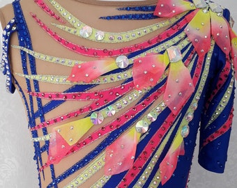 Rhythmic gymnastic leotard, Rhythmic gymnastics leotards, Acrobatic leotard ,Figure skating dress, Fitness.