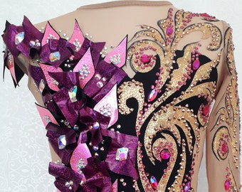Rhythmic gymnastic leotard, Rhythmic gymnastics leotards, Figure skating dress, Acrobatic, Fitnes.