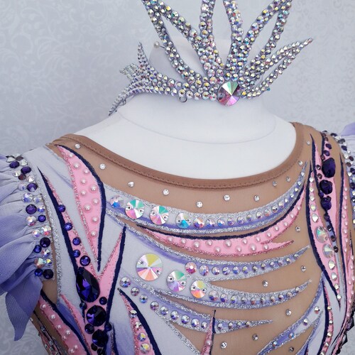 Rhythmic gymnastic leotard, Rhythmic gymnastics leotards, figure skating dress, Hair accessories.