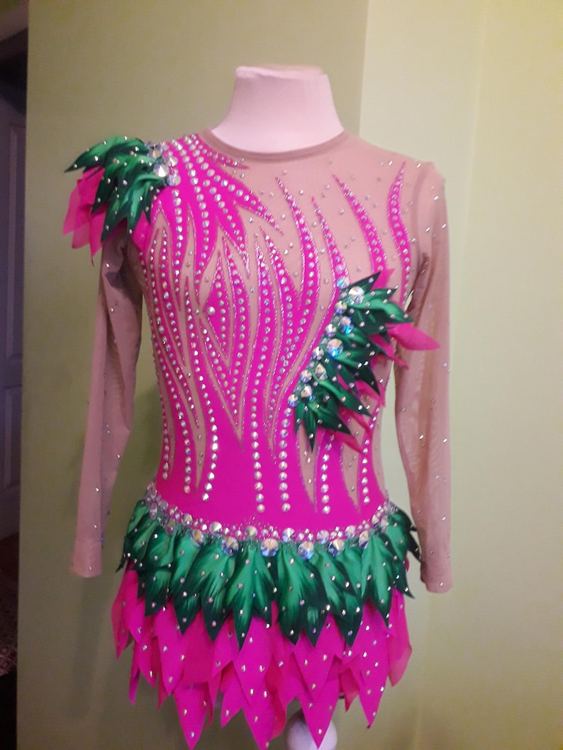 Rhythmic gymnastic leotard, Rhythmic gymnastics leotards, Acrobatic leotard , Figure skating dress, Fitness. image 10