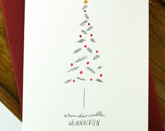 Sustainable Christmas Card "Wonderful Christmas"