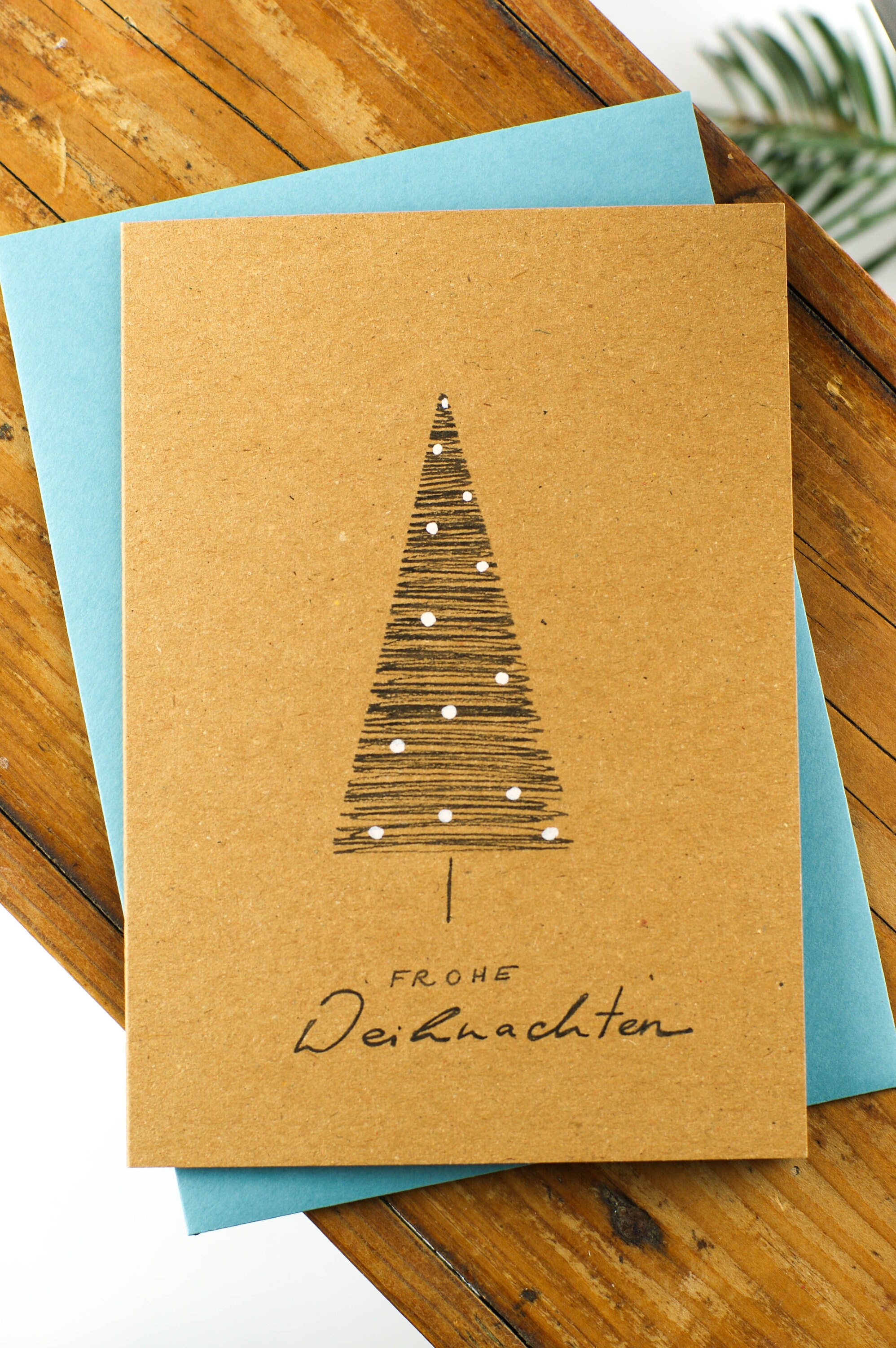 Nachhaltige Weihnachtskarte Weihnachtsbaum Etsy.de