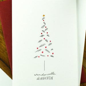 Nachhaltige Weihnachtskarte Wundervolle Weihnacht Bild 3