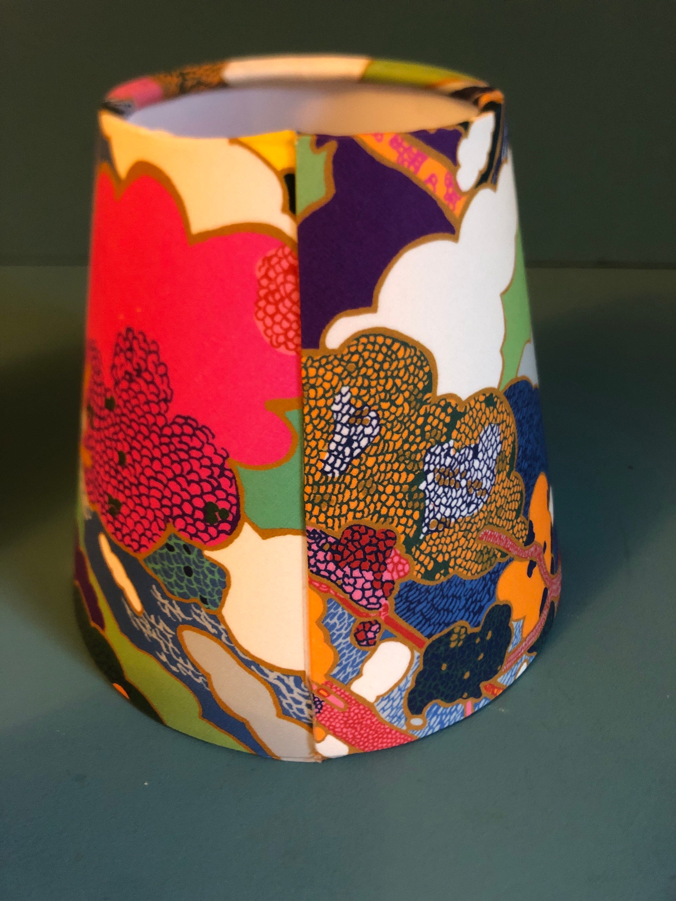 Candle Clip Lampshade in Liberty Prospect Road Tana Lawn Etsy UK