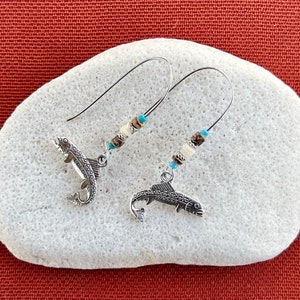Swimming Trout Earrings