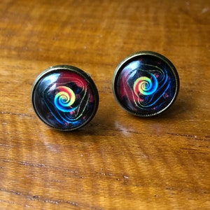 Rainbow Twister  Earrings