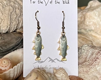 Golden Tipped Trout Earrings