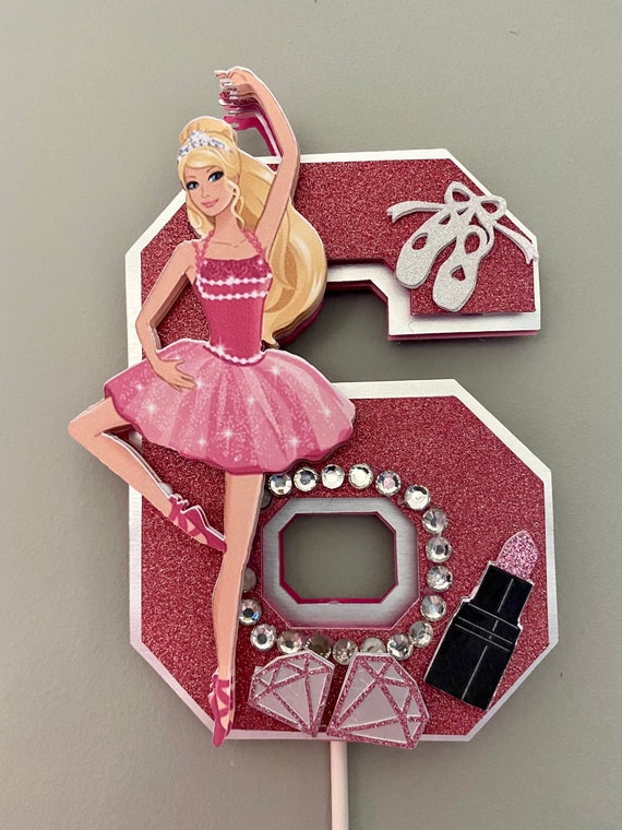Ballerina Barbie cake cake topper | Etsy