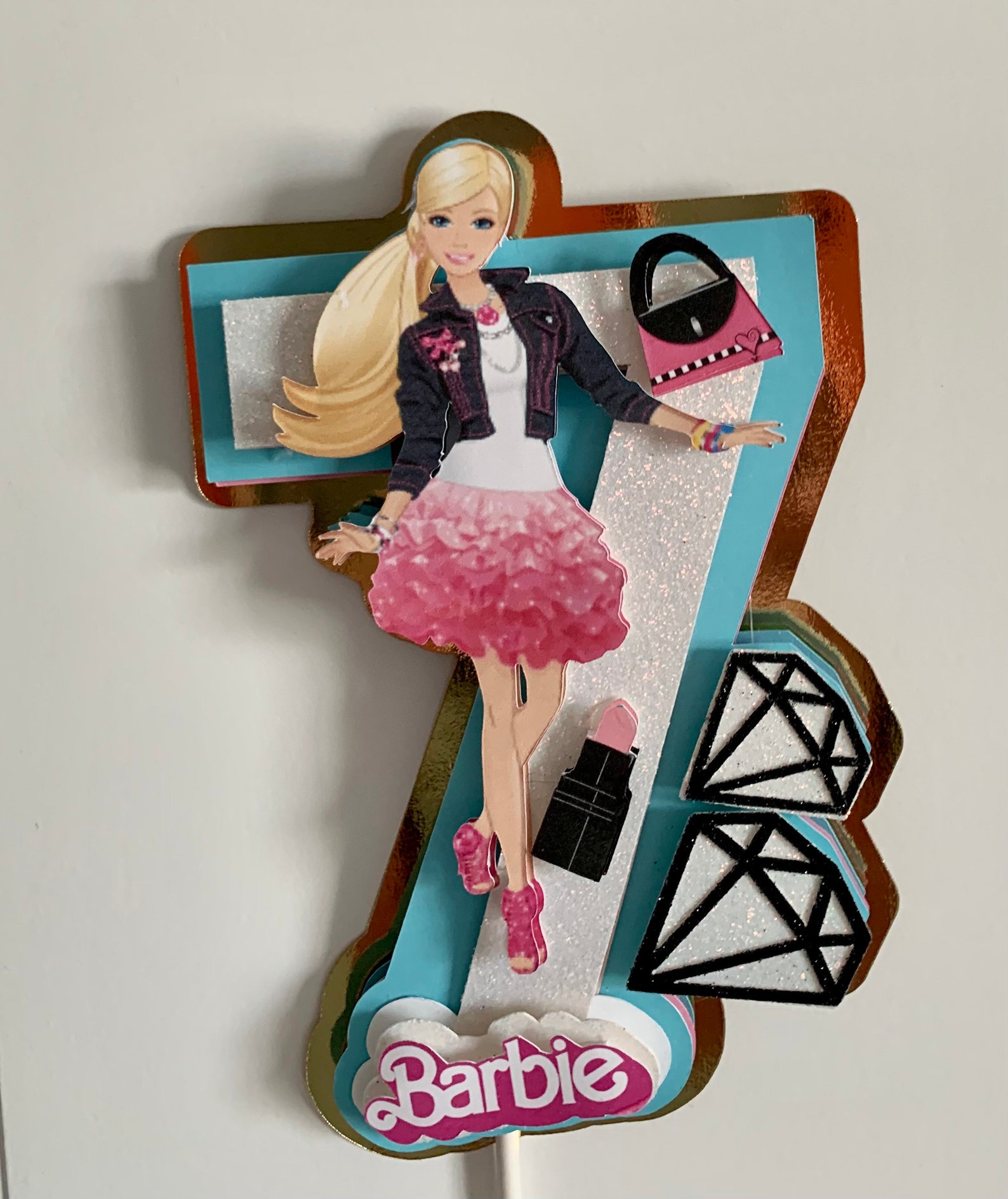 Barbie Cake Topper Etsy