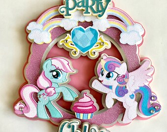 pony cake topper