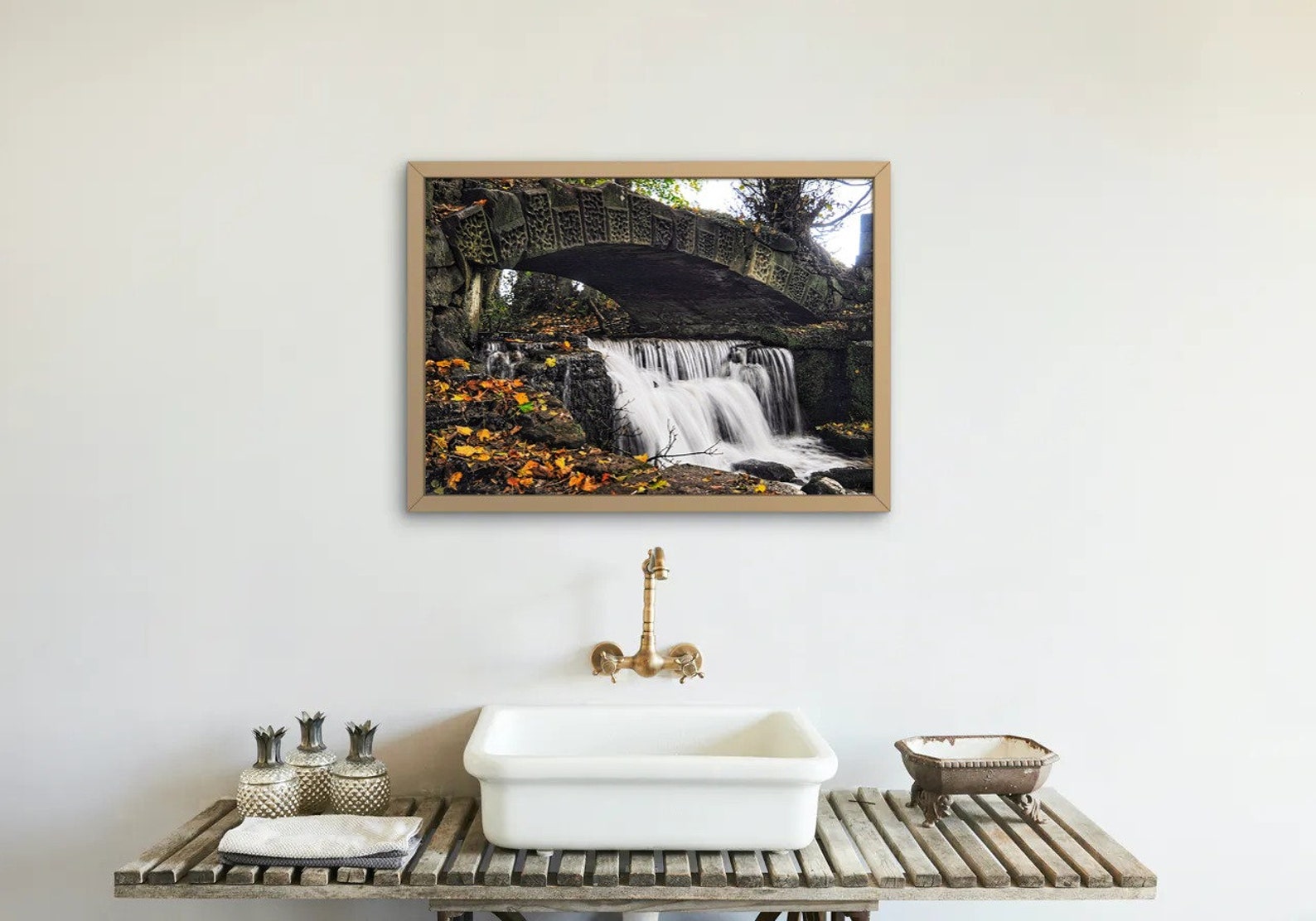 Slitting Mill Waterfall Cannock UK Natural Landscape Etsy