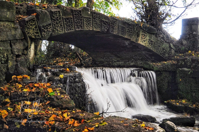 Slitting Mill Waterfall Cannock UK Natural Landscape Etsy