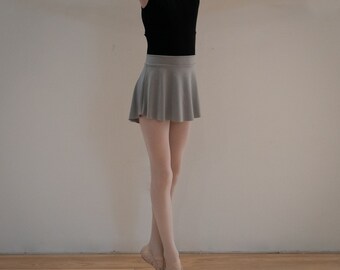 Youth Pull-on Ballet Skirt, Light Gray