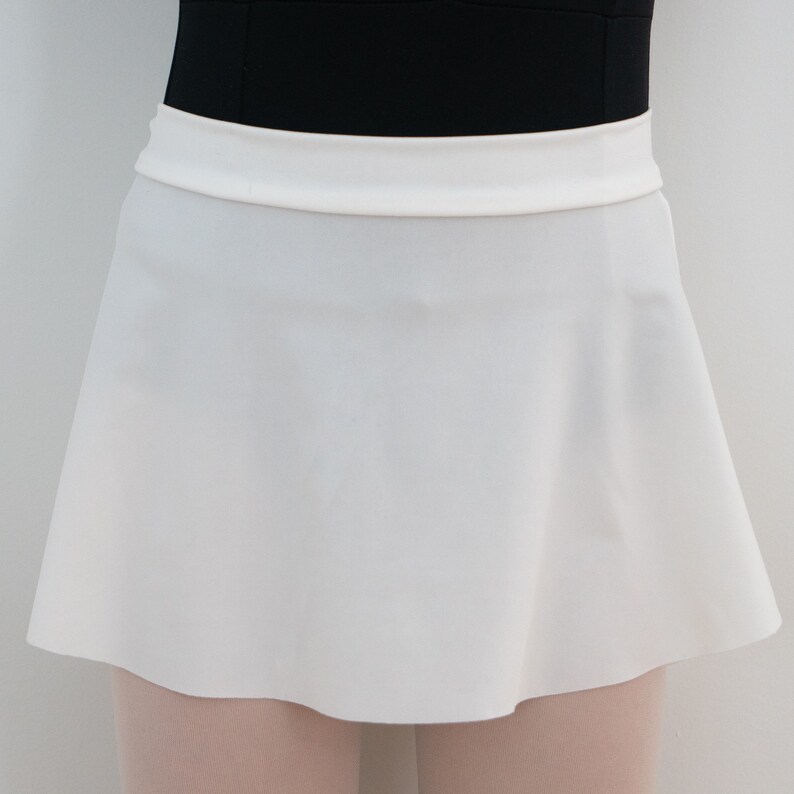 White Adult Pull-on Ballet Skirt
