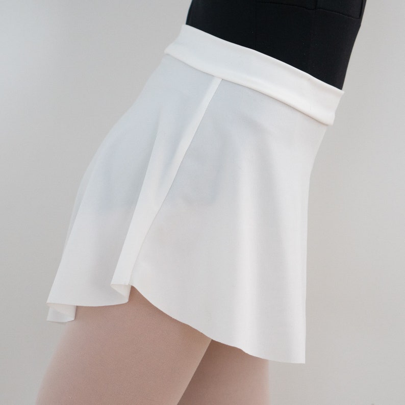White Adult Pull-on Ballet Skirt