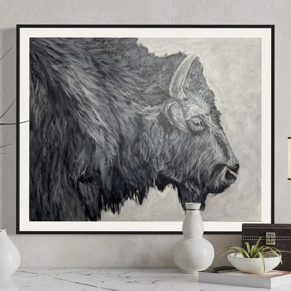 Bison art print