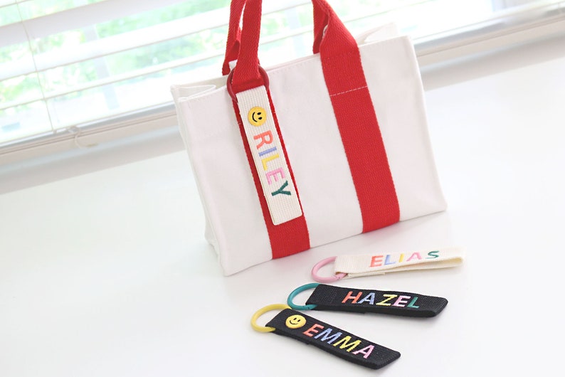 Personalized Name Tag Bag Tag Colorful Personalized Etsy