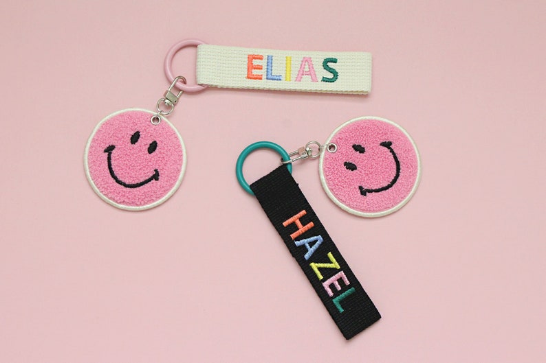 Personalized Name Tag Bag Tag Colorful Personalized Etsy