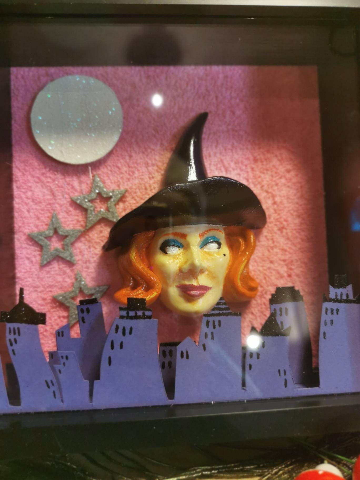 Bewitched Shadow Box Resin Art Sculpture Etsy