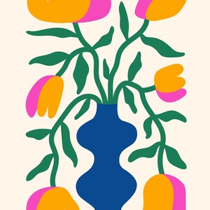 Botanical Art - Digital Art - Colourful Art - Home Decor - Digital Print - Aesthetic Art - Interior Art - Modern Art - Home
