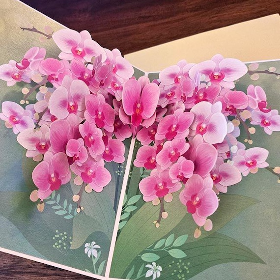 Orchid Bloom Handmade Card