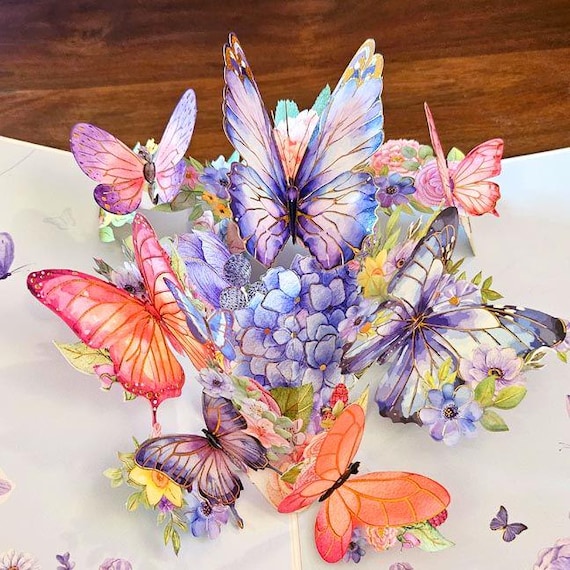 Butterflies Bloom Handmade Card