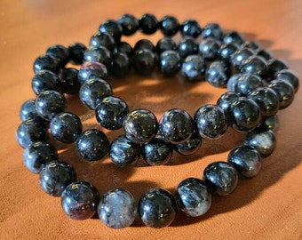 Black Kyanite Bracelet 6mm Beads