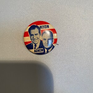 Vintage Nixon Agnew pins