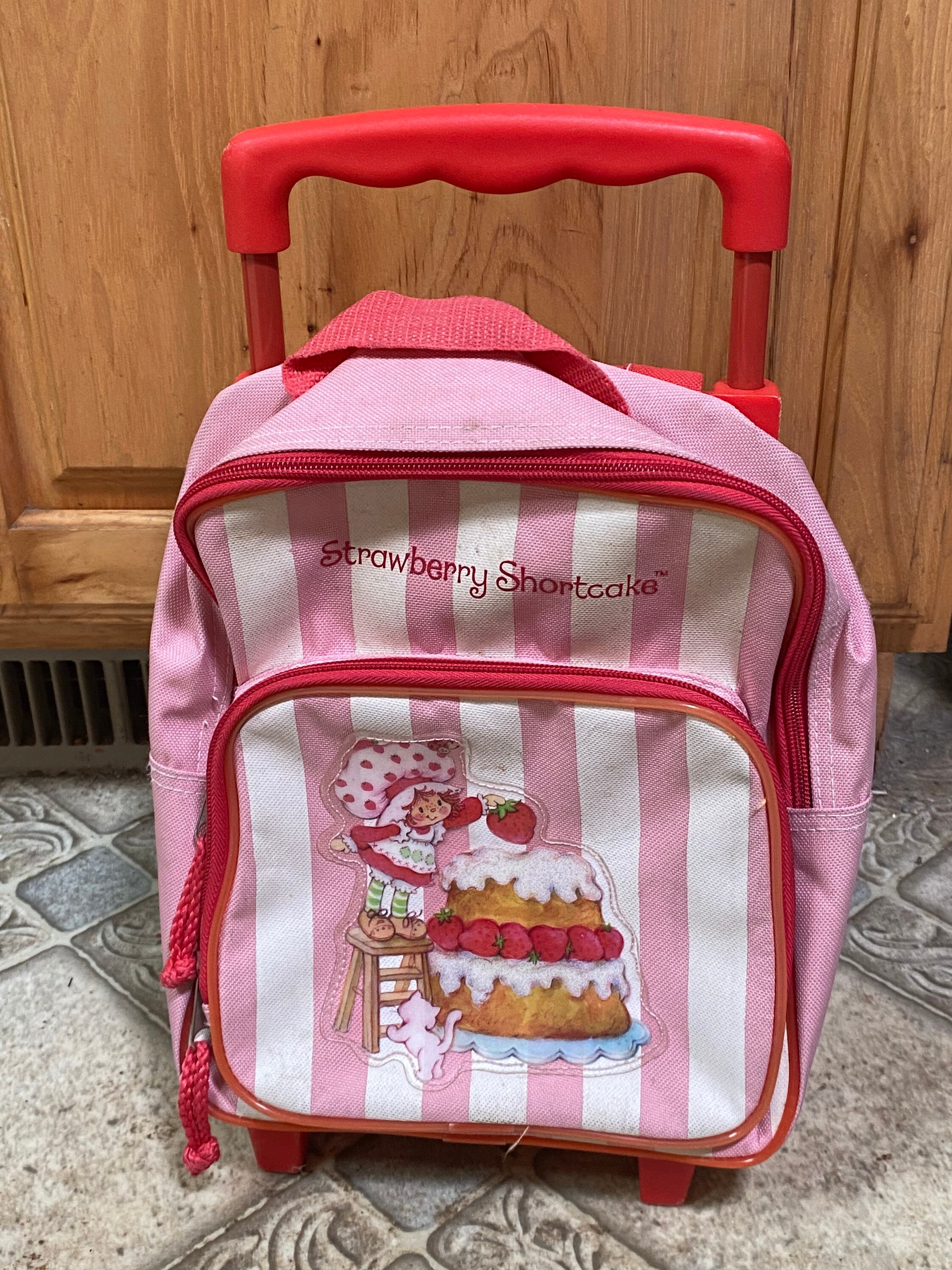 VINTAGE STRAWBERRY SHORTCAKE 2005 BACKPACK School Bag Strawberry Shortcake Backpack Lunch Box Set Tote Bag Pink  main image 3
