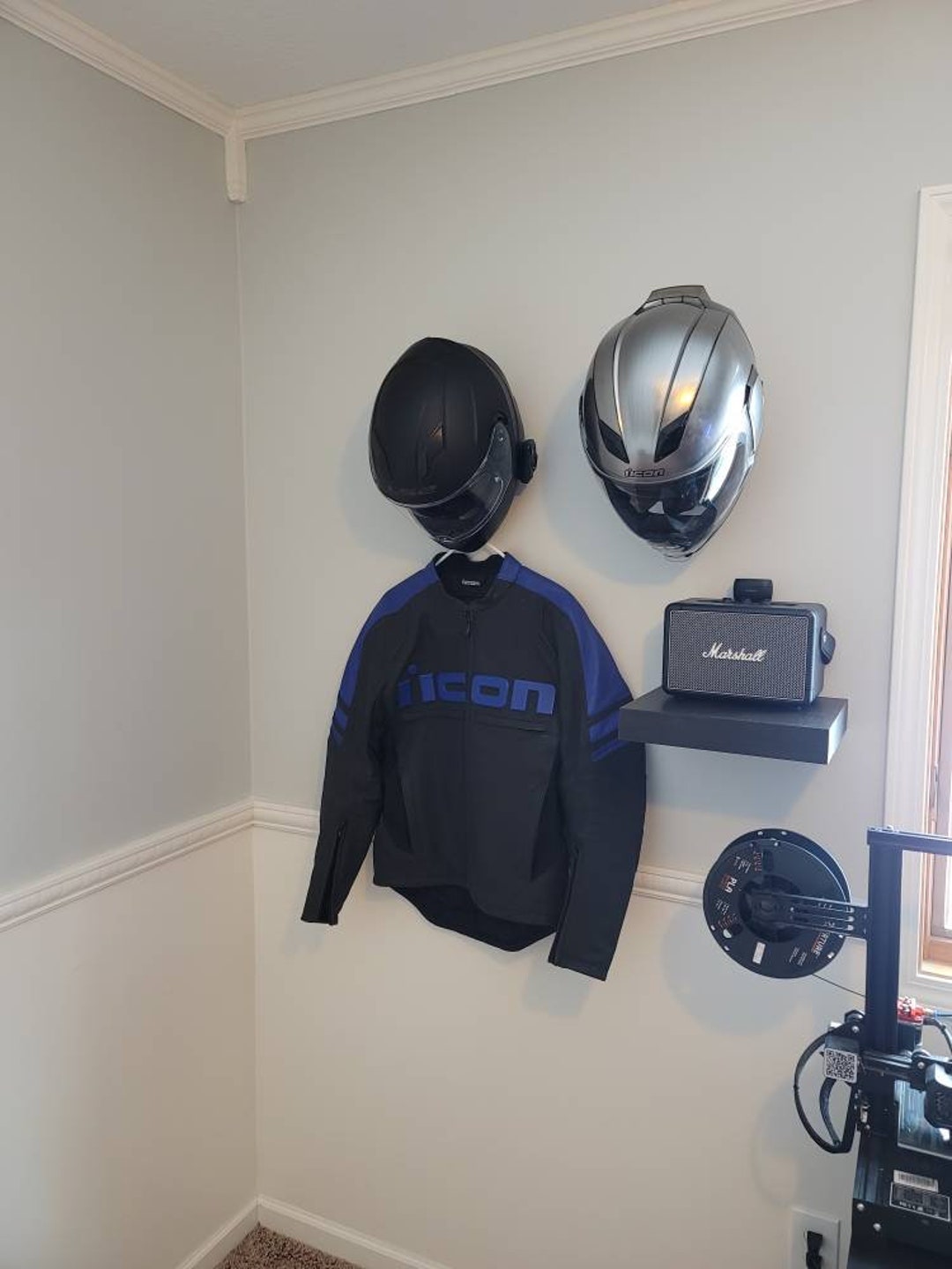 Motorcycle Helmet Wall Mount / Backpack Wall Mount Etsy