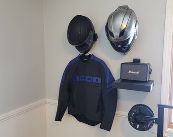 Motorcycle Helmet Wall Mount Backpack Wall Mount Etsy