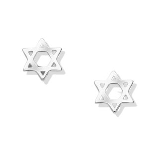 925 Sterling Silver hallmarked star of David push-back stud earrings • star earrings • celestial earrings • Jewish Earrings • Mini Star stud