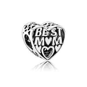 Best Mum Charm, mother day, birthday or christmas gift charm, mom charm, family charm, parent gift, mum present.