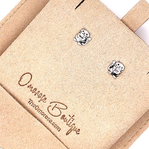 Mini Cat Stud Earrings • Kitten Earrings • Animal Jewelry • Cat Gifts •  925 Sterling Silver •  Dainty Minimal Jewellery • Cat Lady Gifts