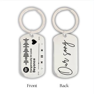 Music Scannable Keyring Personalised Gift Music Gift Keychain Customised Spotify Keyring Unique Memory Nostalgia Gift For Him or Her