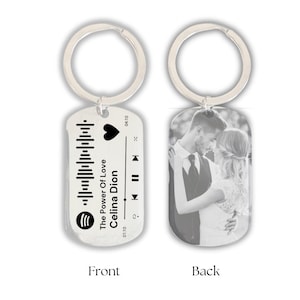 Personalised Spotify Keychain Music Scannable Keyring Personalised Gift Music Gift Keychain Customised Keyring Valentine's Day Gift For Him