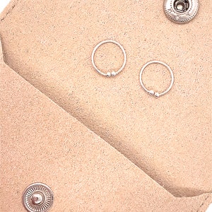 Women's Dainty Mini Hoop Cuff Earrings • 925 Sterling Silver Cartilage Wrap Earrings • Minimalist Boho Earrings • Delicate Cuff Earrings