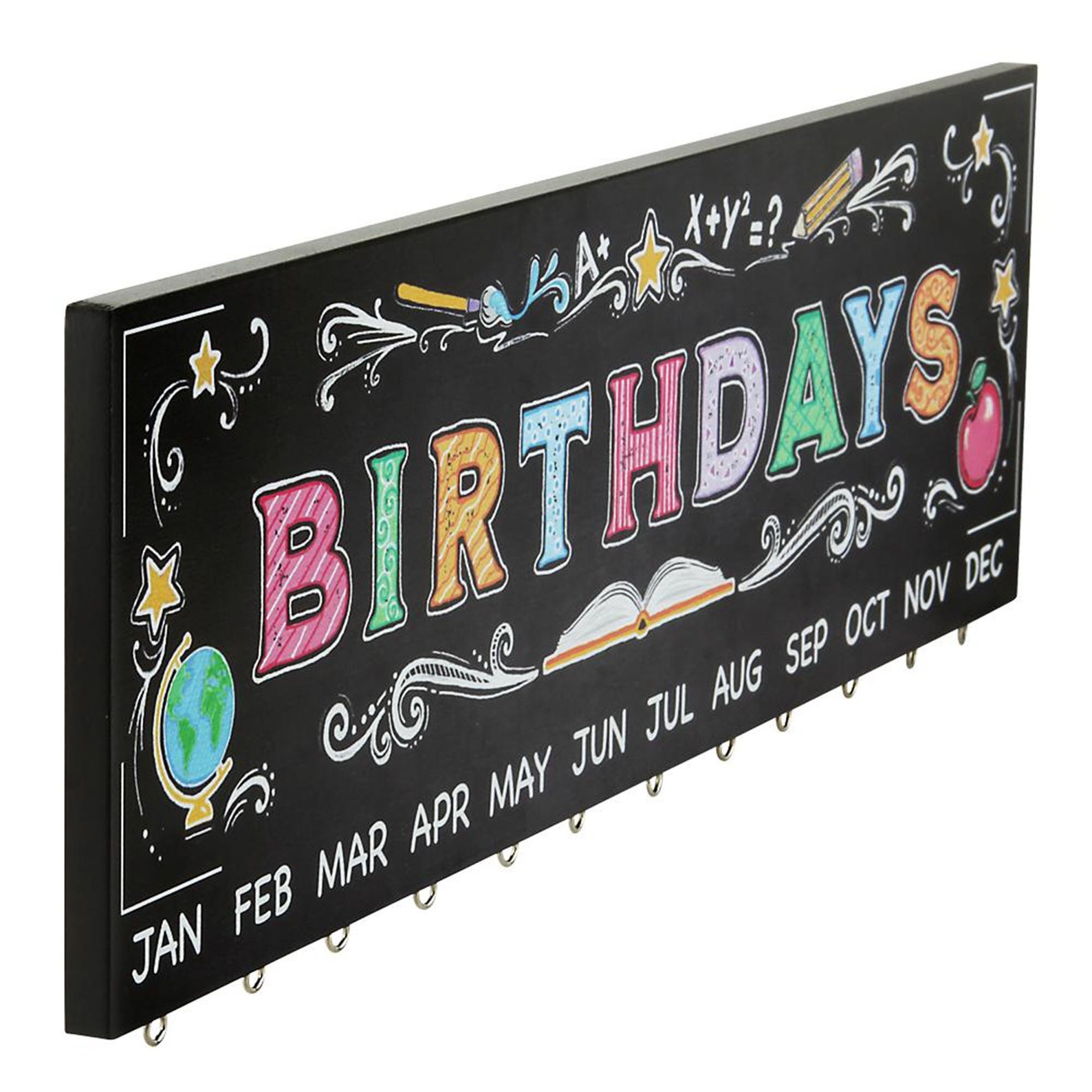 Black Classroom Birthday Sign Board with 30 Wood Stars Etsy