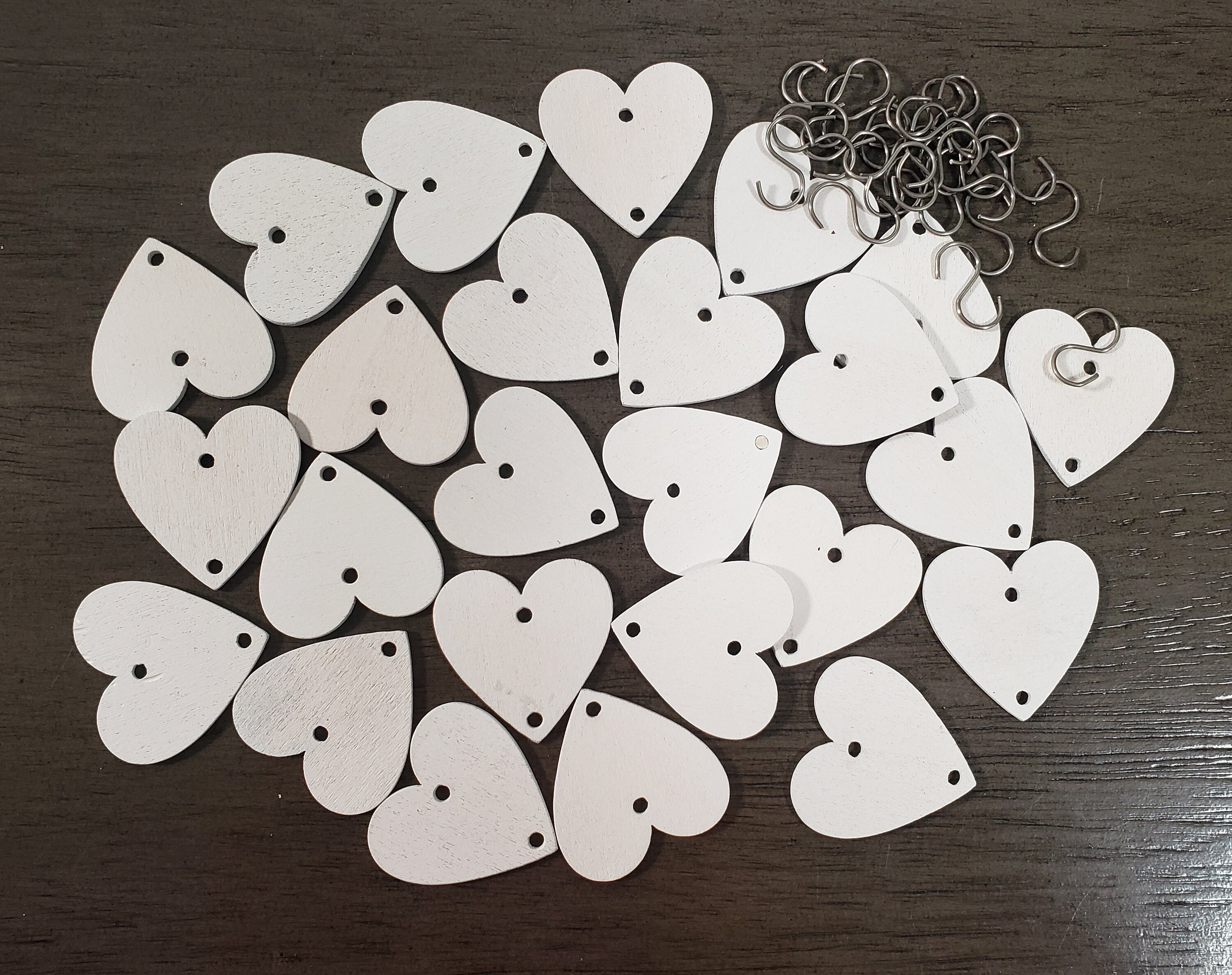 Small wooden hearts for crafts deals