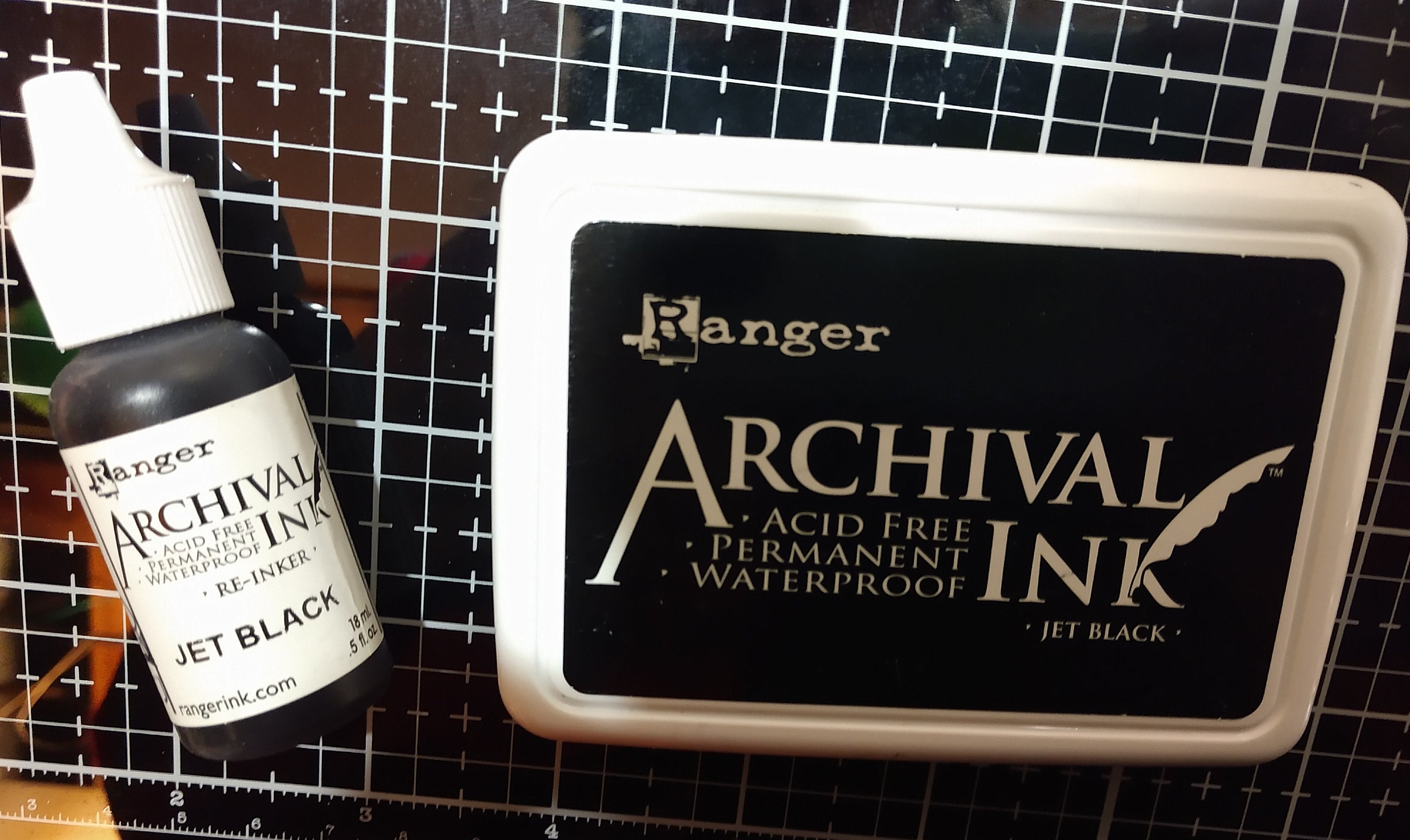 Archival Jet Black Ink Pad and Reinker Etsy
