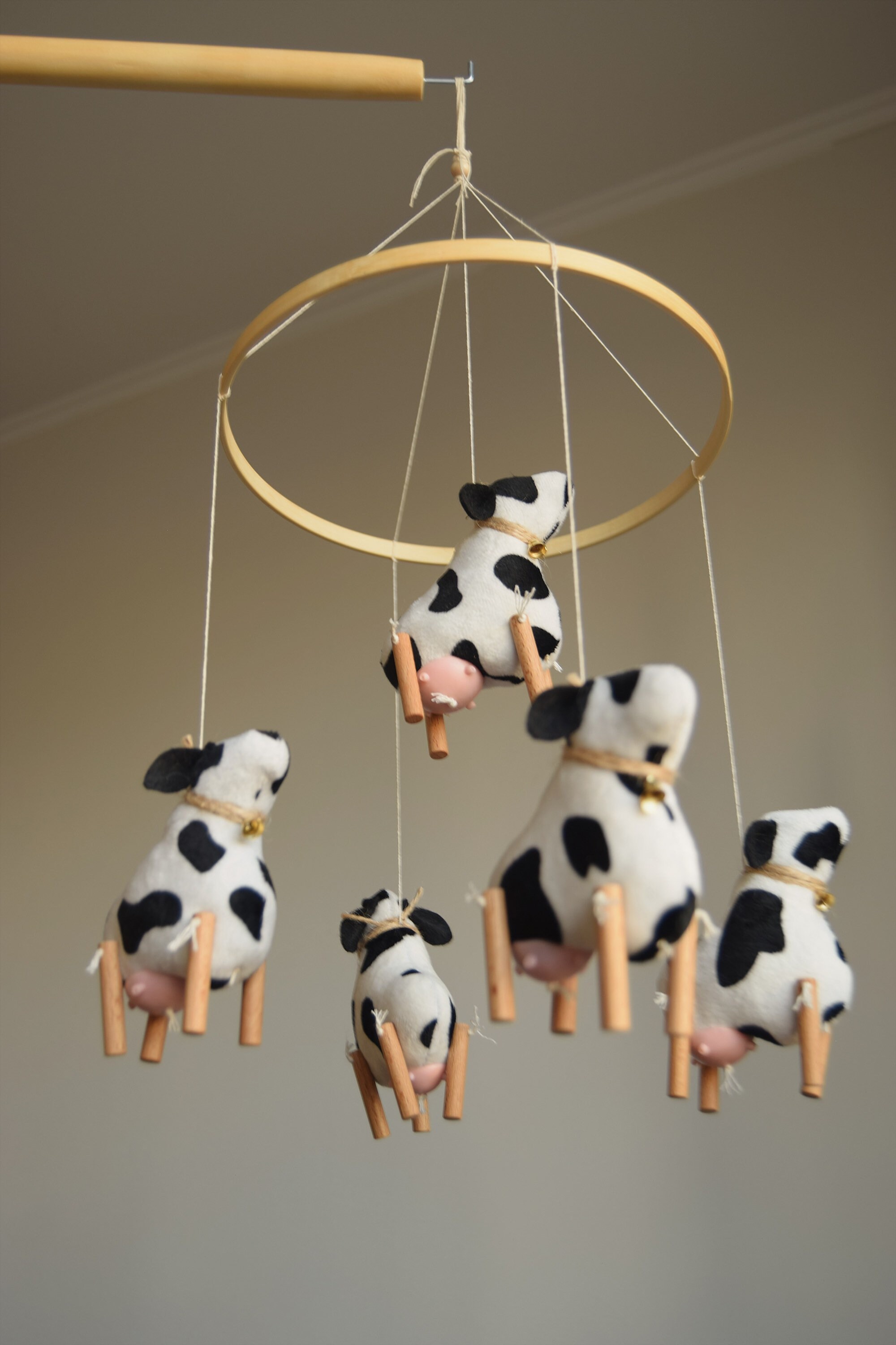 Cow baby mobile cow mobile farm baby mobile crib mobile Etsy