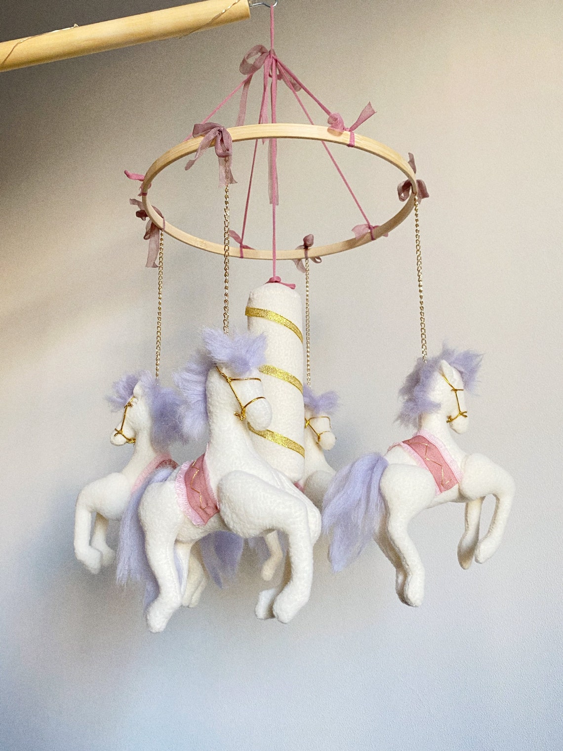 Carousel horse mobile carousel crib mobile horse baby Etsy