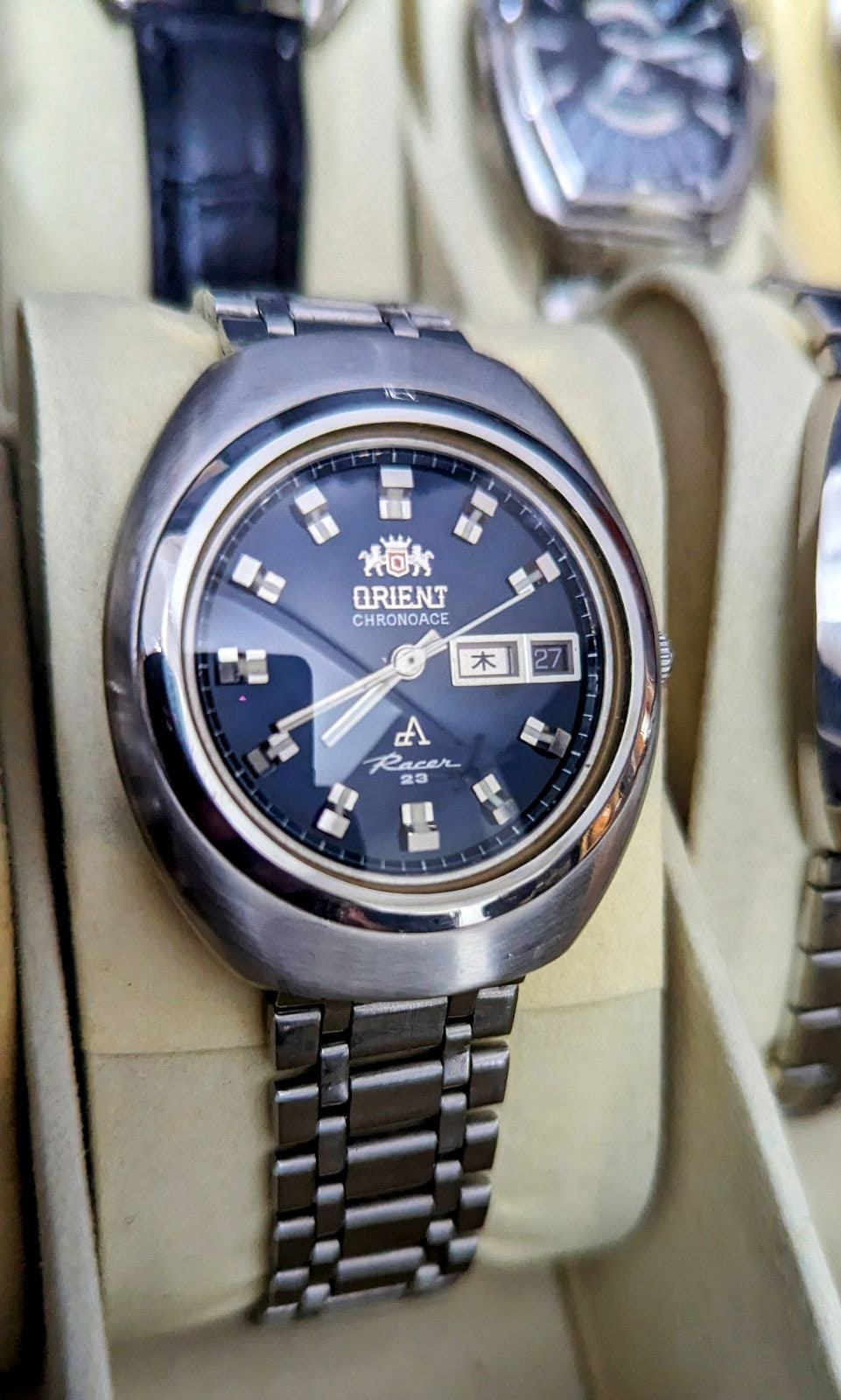 Vintage Orient Chronoace Racer 23 Jewels Automatic Etsy Canada