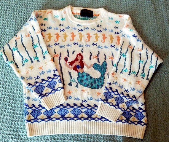 VINTAGE Mermaid Sweater