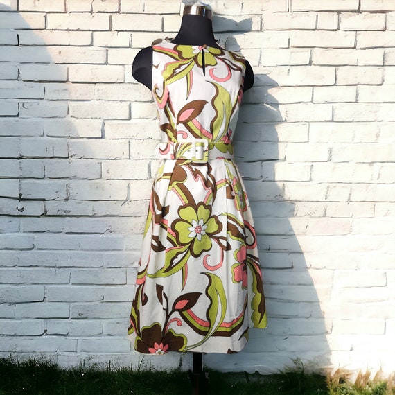 Vintage 90s Jessica Howard Belted Sleeveless Fit … - image 1