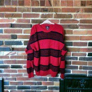 Vintage 90s High Sierra Freddy Krueger Striped Grandpa Sweater Large image 3