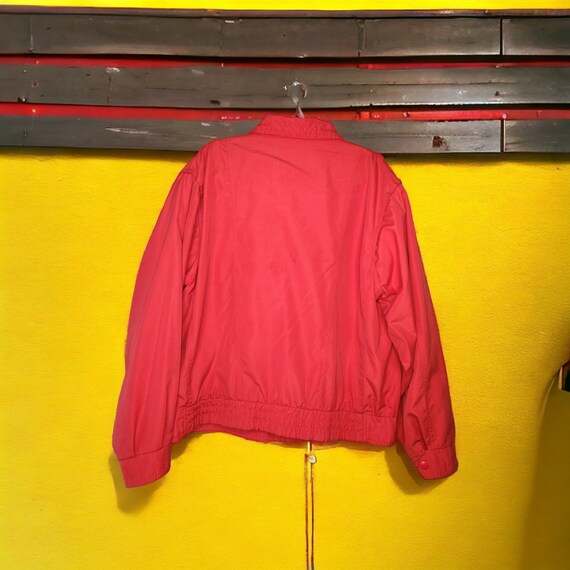 Vintage 90s London Fog Red Zip-up Windbreaker Men… - image 2