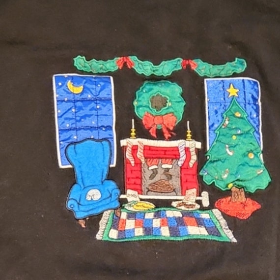 Vtg 90s Nutcracker Christmas Sweatshirt Ugly Wome… - image 4